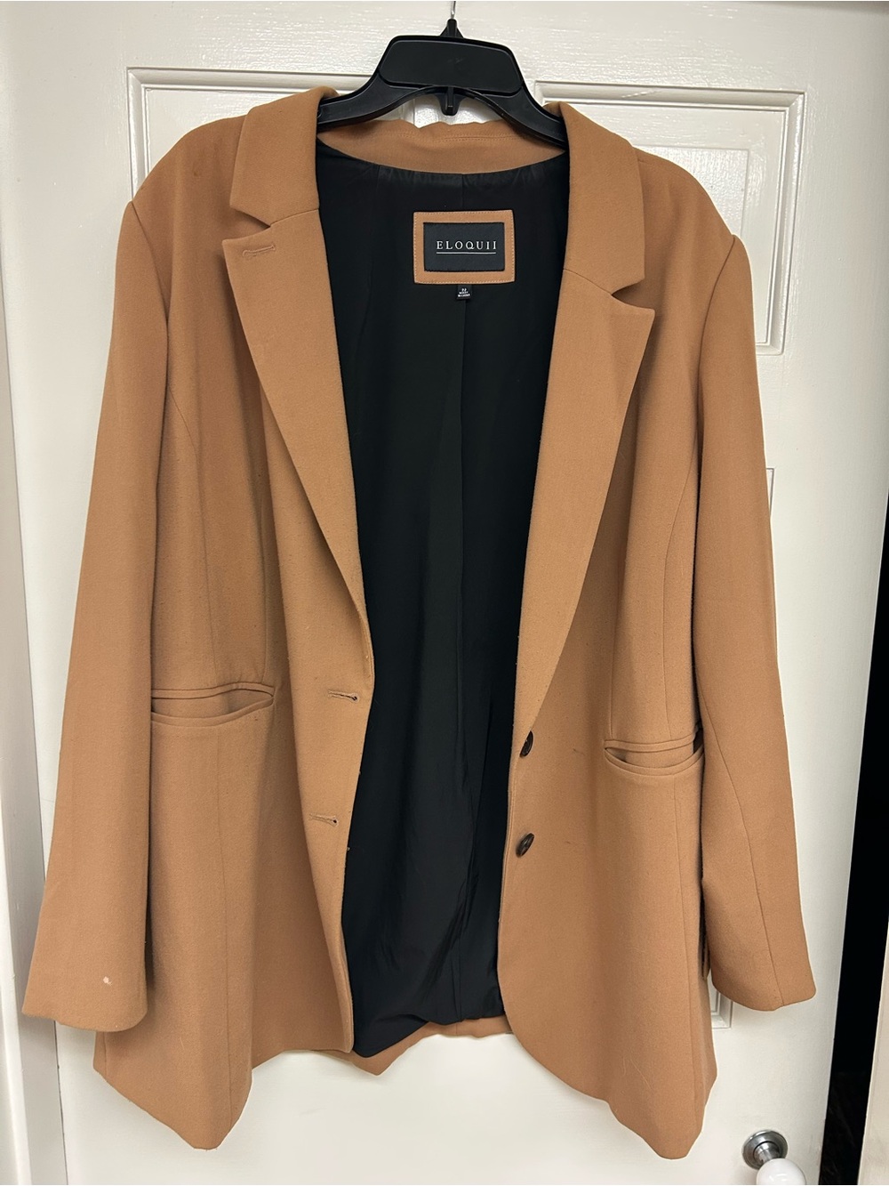 Eloquii Tan Camel-Style Blazer Jacket
